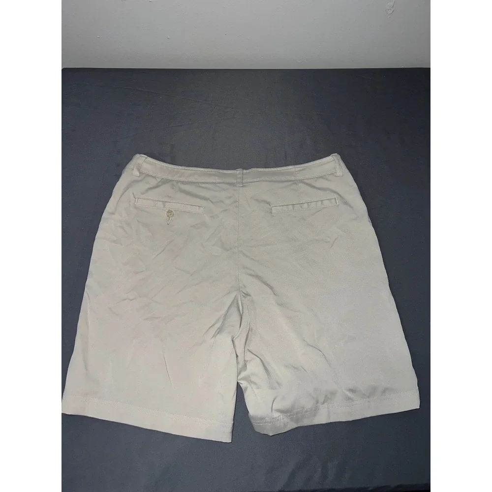 Pro Tour Mens Golf Shorts Gray Flat Front Performance Stretch Size 38
